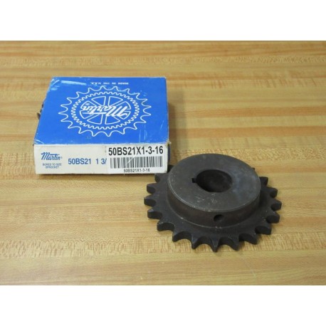 Martin 50BS21 1-3-16 Bored To Size Sprocket 50BS211316