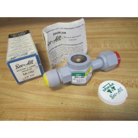 Sporlan SA-15U See-All Moisture & Liquid Indicator SA15U