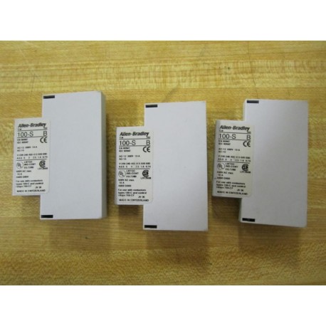 Allen Bradley 100-SA10 Contact Block 100SA10 (Pack of 3) - New No Box