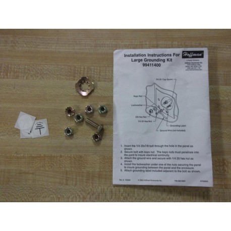 Hoffman 99411-400 Grounding Kit 99411400