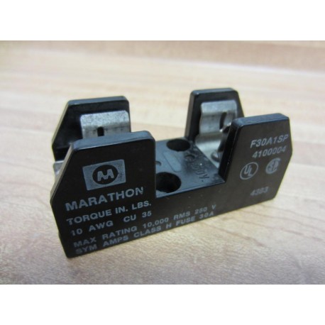 Marathon F30A1SP Fuse Block 1 Pole 250V 30A - Used