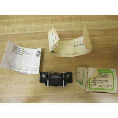 GE General Electric CR205X100D Auxilary Contact Kit