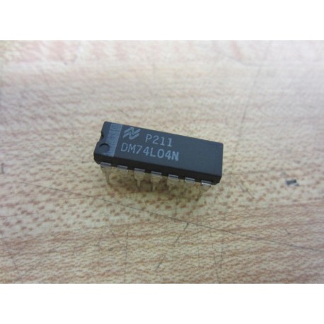 National Semiconductor DM74L04N Integrated Circuit (Pack of 3)