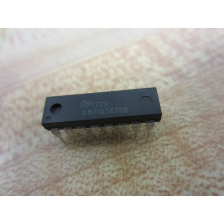 National Semiconductor DM74LS670N Integrated Circuit (Pack of 4)