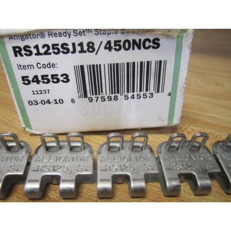 Flexco RS125SJ18450NCS Alligator Staple Belt Fasteners 54553 (Pack of 3)