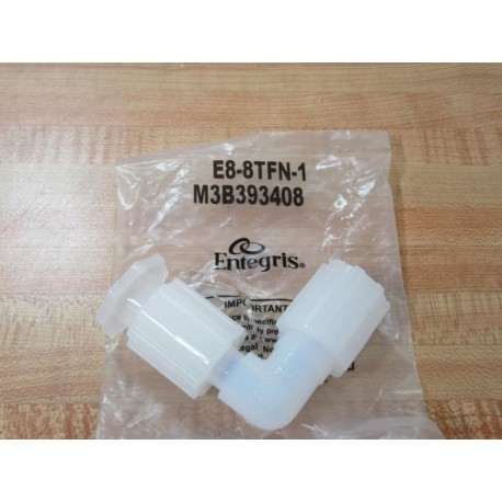 Entegris E8-8TFN-1 FlareTek Elbow Adapter M3B393408