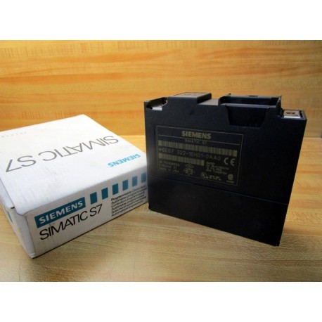 Siemens 6ES7 322-1EH01-0AA0 Module 6ES73221EH010AA0 WO Faceplate