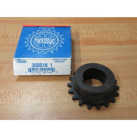 Martin 35BS18 1 Bored To Size Sprocket 35BS181