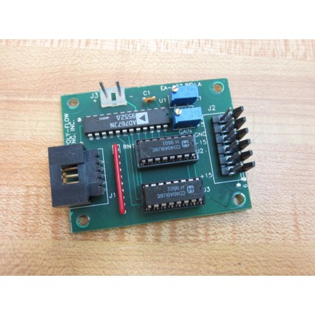 Poly-Flow Eng. EA-127 Circuit Board EA127 W6 Metal + Plastic Pin Cxn - Used