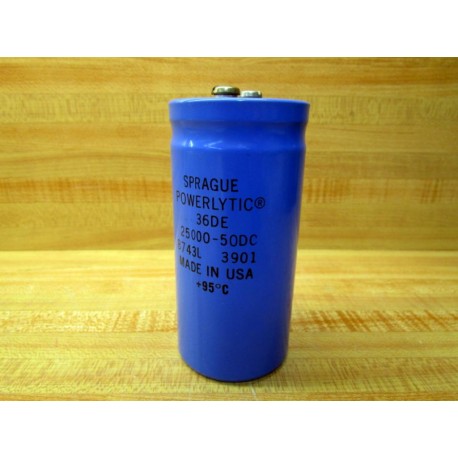 Sprague 36DE Capacitor 25000-50DC - Used