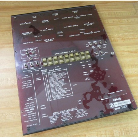 Balance Engineering BMRP-2189 Circuit Board CBI-55 6 Broken Toggle Switches - Parts Only