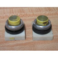 Fuji Electric AH25-E Button AH25E Yellow (Pack of 2) - Used