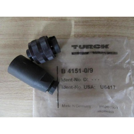 Turck B 4151-09 Plug and Receptacle B415109 U6417Female (Pack of 5)