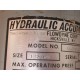 Flowdyne 63-2230-W Hydraulic Accumulator 632230W - New No Box