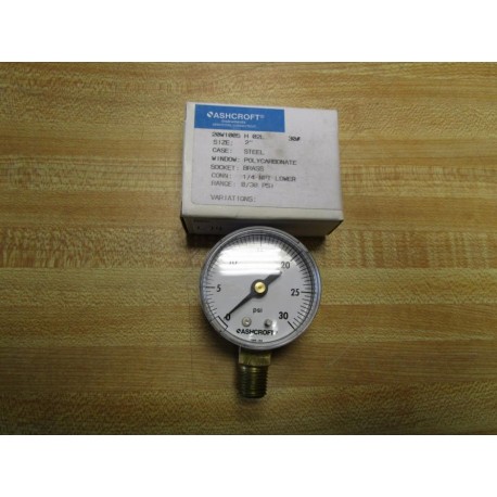 Ashcroft 20W1005 H 02L 30 Pressure Gauge