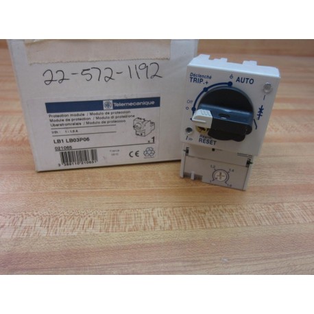 Telemecanique LB1-LB03P06 Protection Module LB1LB03P06 021065 1-1.6A