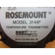Rosemount 3144P Temperature Transmitter Model 3144P - Used