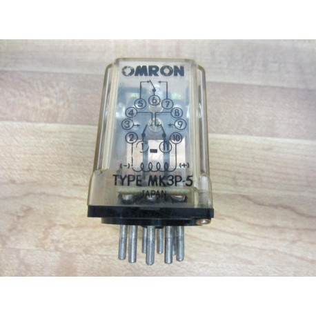 Omron MK3P-5 Relay MK3P5110 Missing Mounting Pin - Used