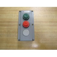 Allen Bradley 800T-3TZ Enclosure 800T3TZ With Buttons - Used
