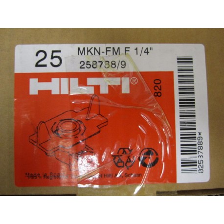 Hilti MKN-FM 14" Strut Nut 2587889 MKN-FM F 14" (Pack of 25)