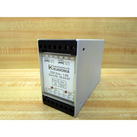 Klaschka ZSN 2CC-1.60 Transistor Relay ZSN2CC160 - New No Box