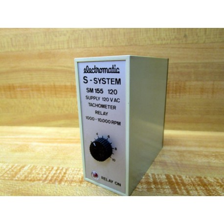 Electromatic SM 155 120 Tachometer Relay SM155120 - New No Box