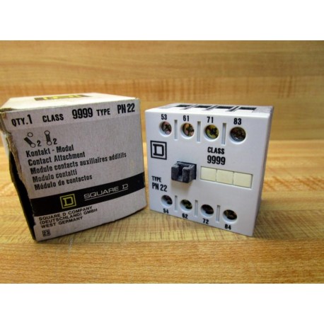 Square D 9999 PN22 Aux. Contact 9999PN22