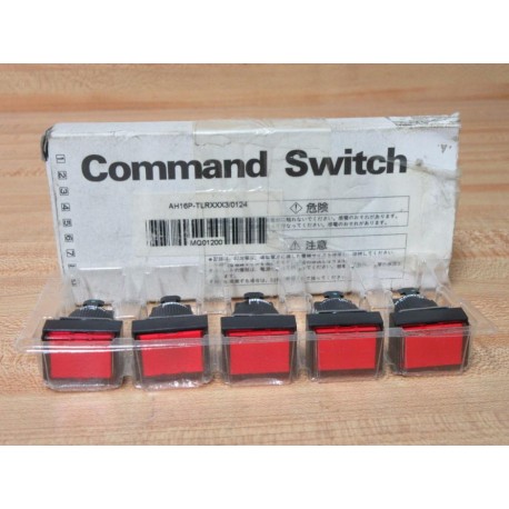 Fuji Electric AH16P-TL Push Button Switch AH16PTL (Pack of 5)