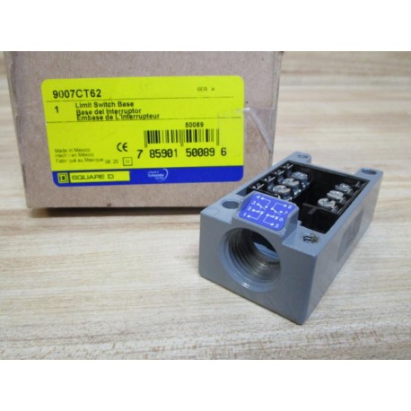 Square D 9007-CT62 Limit Switch Base 9007CT62 Series A