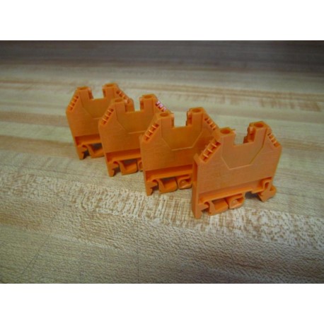 Weidmuller Wieland WK4U Terminal Block WK4U Orange (Pack of 4) - New No Box