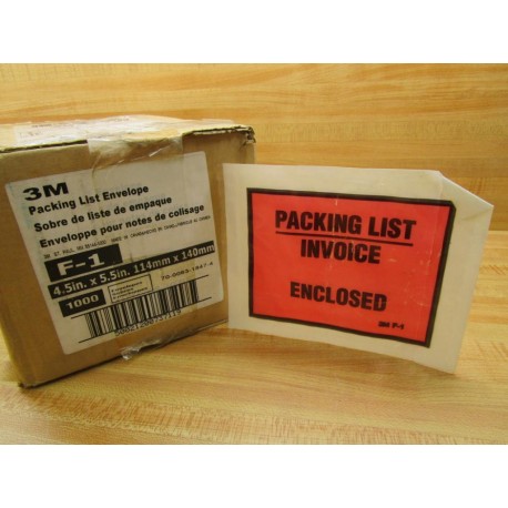 3M F-1 Packing List Envelope F1 (Pack of 1000)