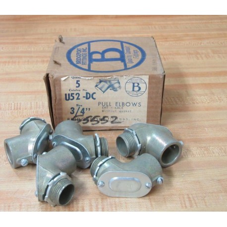 Bridgeport U52-DC 34" Pull Elbow U52DC (Pack of 5)