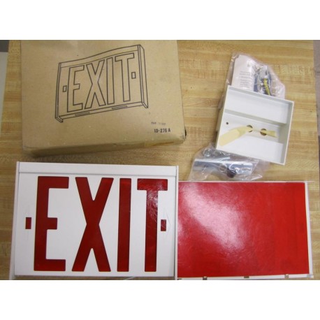 Dual Lite EDRWW-MPU Emergency Exit Sign