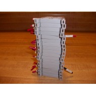 Allen Bradley 1492-W4 Terminal Blocks 1492W4 Gray 1492-W4 (Pack of 17) - Used