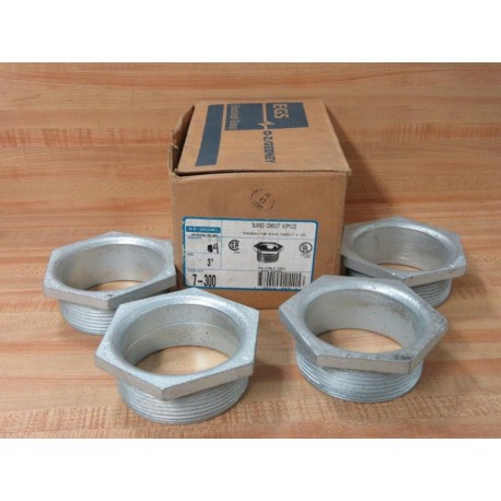 O-ZGedney 7-300 3" Bushed Conduit Nipple 7300 (Pack of 4)