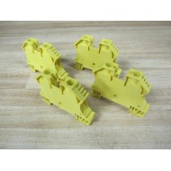 Allen Bradley 1492-J10 Terminal Block 1492J10 Yellow (Pack of 4) - New No Box