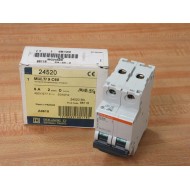 Merlin Gerin 24520 Square D 2P 6A Breaker MG24520 Schneider
