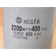 Hitachi HCGFA Capacitor 2200MFD 400VDC - Used