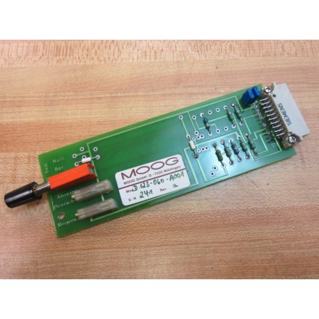 Moog D123-060 Circuit Board D123060 - Used