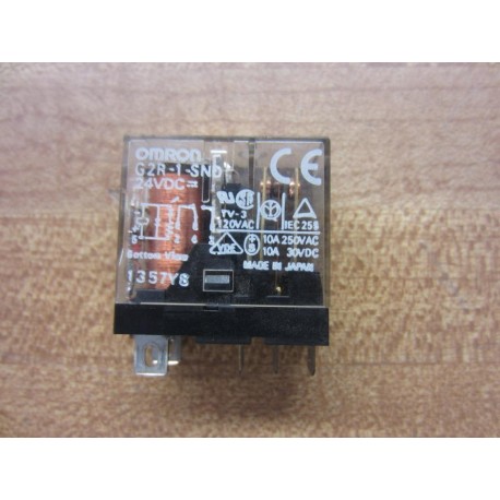 Omron G2R-1-SND-24V DC Relay G2R1SND24VDC Pins: 5 - New No Box