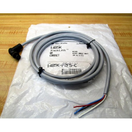 Allen Bradley 1485K-P2F5-C KwikLink QD Cordset 1485KP2F5C Series B