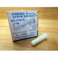 Diamond AT-7794-X 16 Plastic Screw Anchors 08230 (Pack of 50)