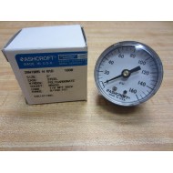 Ashcroft 20W1005 H 01B 160 Pressure Gauge 160PSI 18" NPT Back 20W1005H01B160