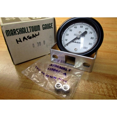 Hagan 0 30 D Indicator Gauge 030D 0-100