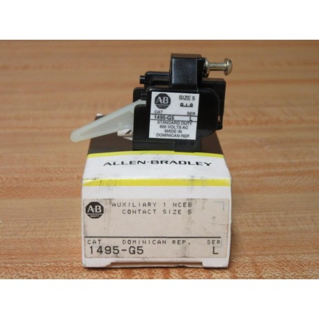 Allen Bradley 1495-G5 Auxiliary Contact 1495G5 Series L