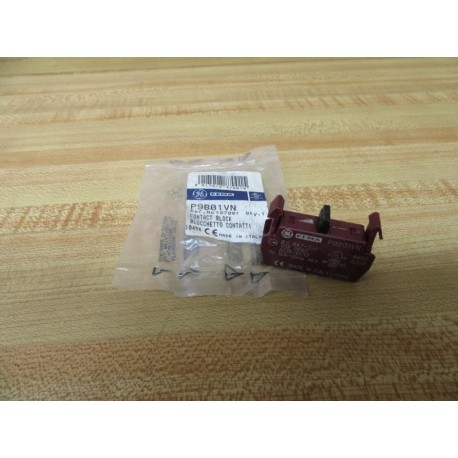General Electric P9B01VN ABB Cema Contact Block GE