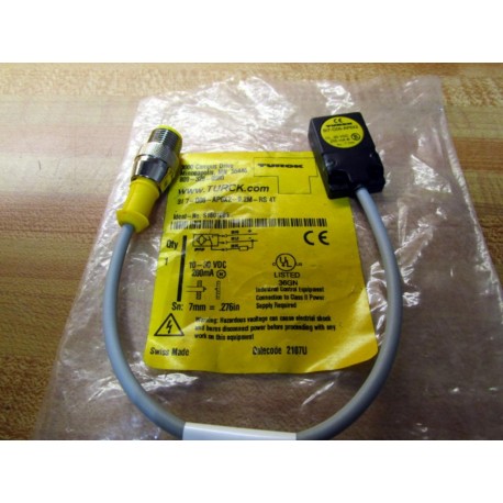 Turck BI7-Q08-AP6X2-0.2M-RS 4T Rectangular Sensor BI7Q08AP6X202MRS4T