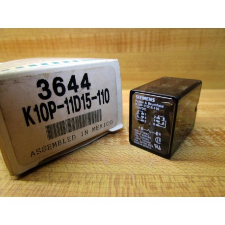 Potter & Brumfield Siemens K10P-11D15-110 Relay K10P11D15110