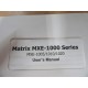 Adlink MXE-100510101020 Matrix MXE-1000 Series Manual