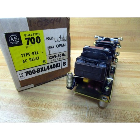 Allen Bradley 700-BXL440A1 Control Relay 700BXL440A1 Series B